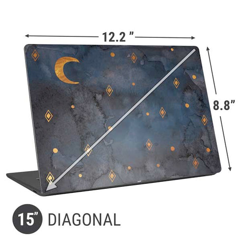 Moon and Stars Universal Laptop 15in (12.2 x 8.8in) Skin