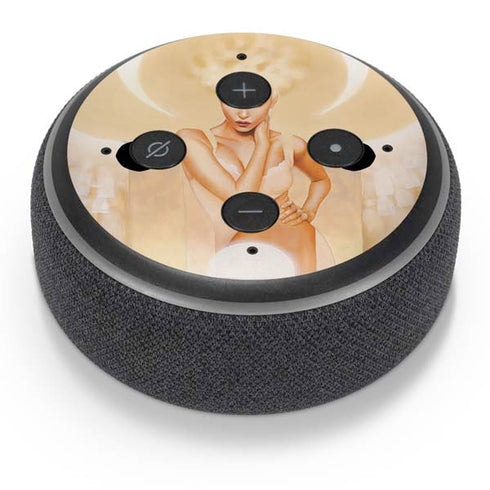 LA Williams Moon Angel Amazon Echo Dot Skin