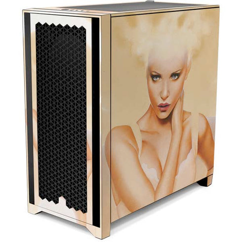 LA Williams Moon Angel Corsair 4000D Tempered Glass Mid-Tower ATX Case Skin