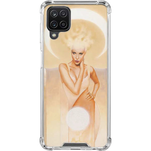 LA Williams Moon Angel Galaxy A12 Clear Case