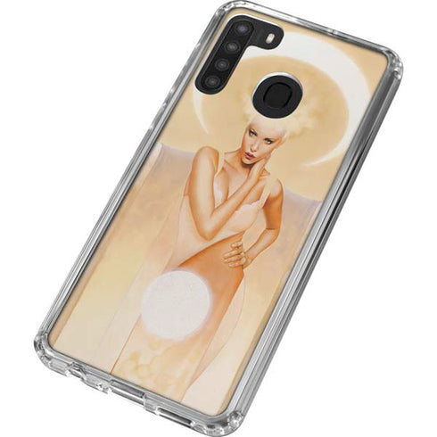 LA Williams Moon Angel Galaxy A21 Clear Case