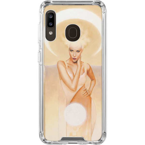 LA Williams Moon Angel Galaxy A30 Clear Case
