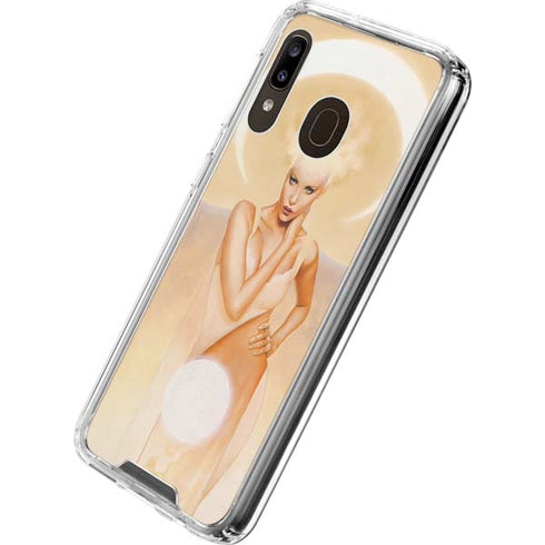 LA Williams Moon Angel Galaxy A30 Clear Case