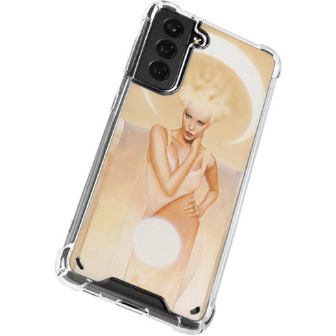 LA Williams Moon Angel Galaxy S21 5G Clear Case