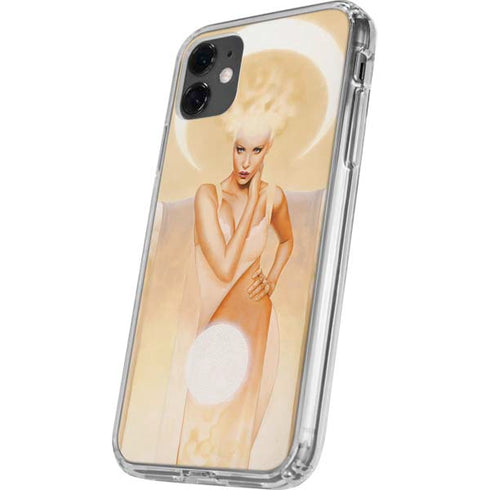Moon Angel by LA Williams iPhone 11 Clear Case