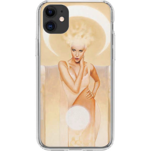 Moon Angel by LA Williams iPhone 11 Clear Case