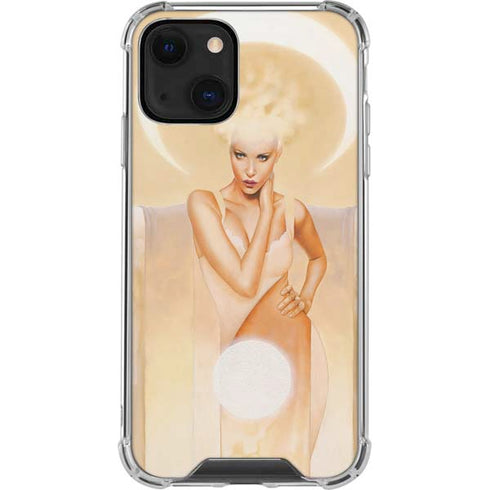LA Williams Moon Angel iPhone 14 Clear Case