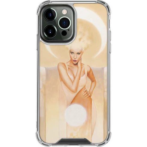 LA Williams Moon Angel iPhone 14 Pro Max Clear Case