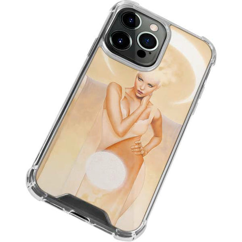 Moon Angel by LA Williams iPhone 15 Pro Max Clear Case