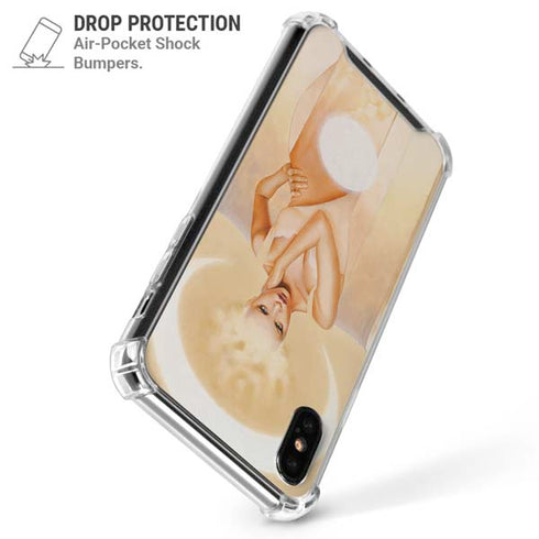 Moon Angel by LA Williams iPhone XS Max Clear Case