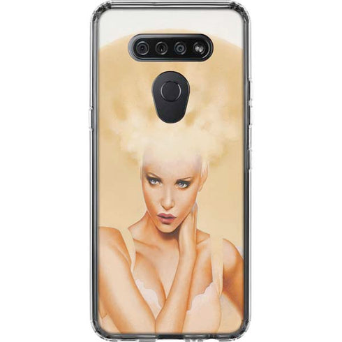 Moon Angel by LA Williams LG K51/Q51 Clear Case