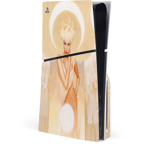 Moon Angel by LA Williams PS5 Slim Disk Console Skin