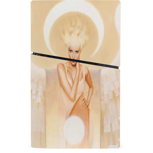 Moon Angel by LA Williams PS5 Slim Digital Edition Bundle Skin