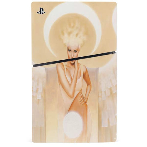 Moon Angel by LA Williams PS5 Slim Digital Edition Console Skin