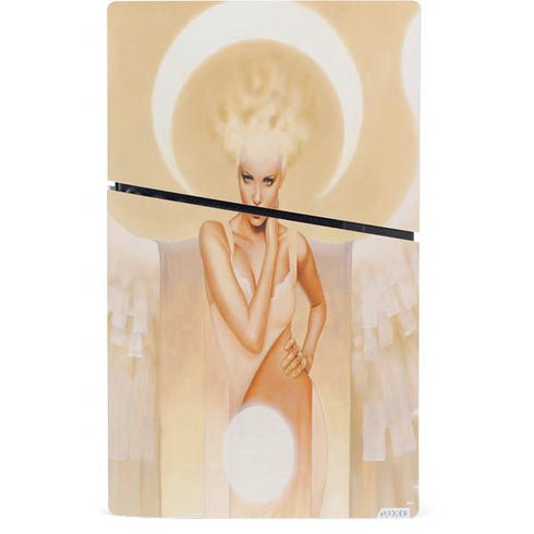 Moon Angel by LA Williams PS5 Slim Digital Edition Console Skin