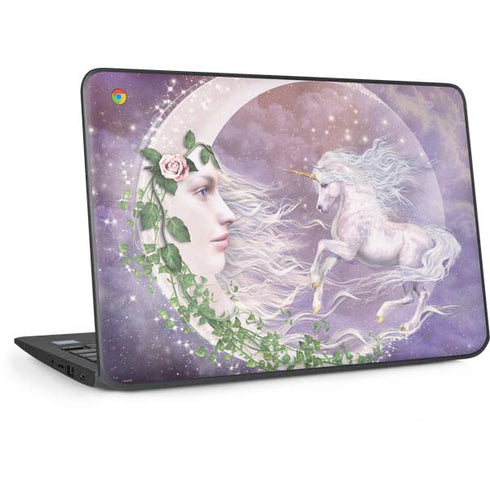 Moon Unicorn by Laurie Prindle HP Chromebook Skin
