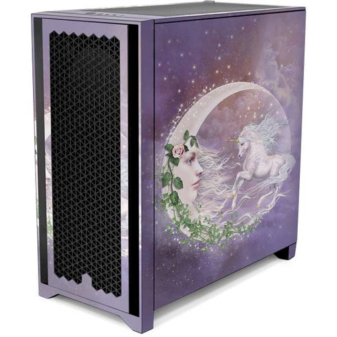 Laurie Prindle Moon Unicorn Corsair 4000D Tempered Glass Mid-Tower ATX Case Skin
