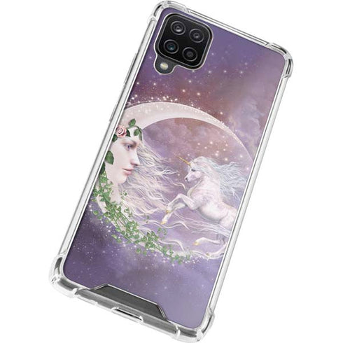 Laurie Prindle Moon Unicorn Galaxy A12 Clear Case