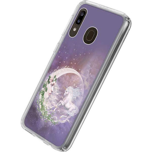 Laurie Prindle Moon Unicorn Galaxy A20 Clear Case