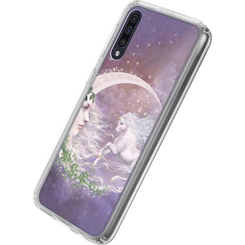 Laurie Prindle Moon Unicorn Galaxy A50 Clear Case