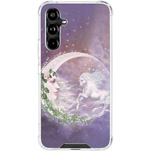 Moon Unicorn by Laurie Prindle Galaxy A54 5G Clear Case