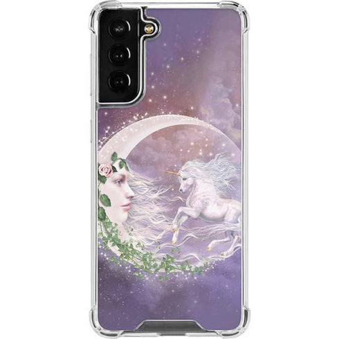 Laurie Prindle Moon Unicorn Galaxy S21 FE Clear Case