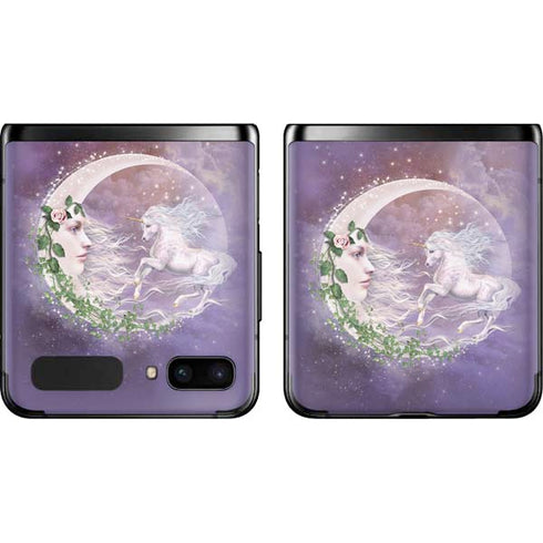 Laurie Prindle Moon Unicorn Galaxy Z Flip Skin