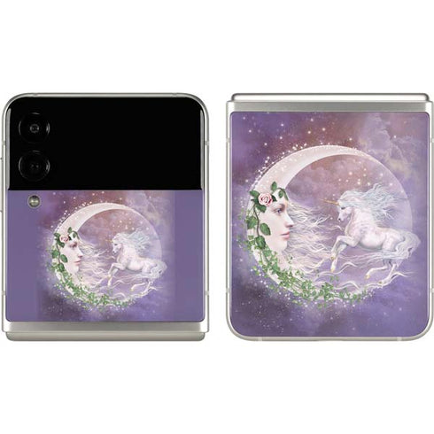 Laurie Prindle Moon Unicorn Galaxy Z Flip3 5G Skin