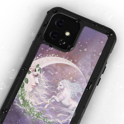 Laurie Prindle Moon Unicorn iPhone 12 Mini Waterproof Case
