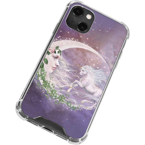Laurie Prindle Moon Unicorn iPhone 13 Mini Clear Case