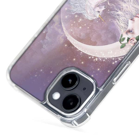 Moon Unicorn by Laurie Prindle iPhone 15 MagSafe Case