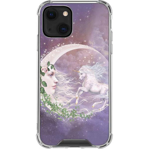 Laurie Prindle Moon Unicorn iPhone 14 Plus Clear Case