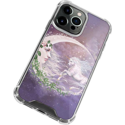 Laurie Prindle Moon Unicorn iPhone 14 Pro Clear Case