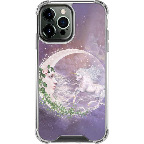 Laurie Prindle Moon Unicorn iPhone 14 Pro Max Clear Case