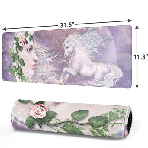 Moon Unicorn by Laurie Prindle Gaming Mouse Pad