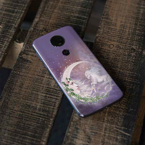 Laurie Prindle Moon Unicorn Moto E5 Plus Skin