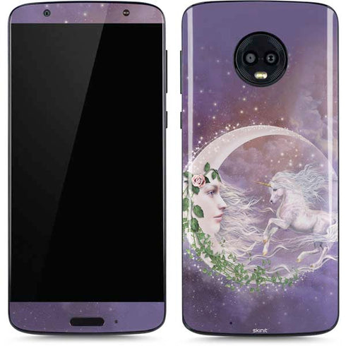 Laurie Prindle Moon Unicorn Moto G6 Skin