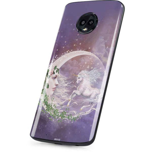 Laurie Prindle Moon Unicorn Moto G6 Skin