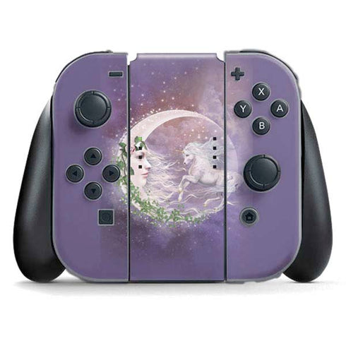 Moon Unicorn by Laurie Prindle Nintendo Switch (2017-2021) Joy-Con Controller Skin