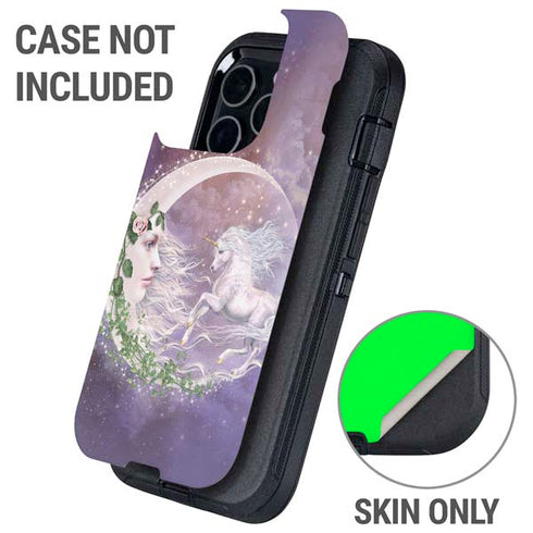 Moon Unicorn by Laurie Prindle Otterbox Defender iPhone Skin