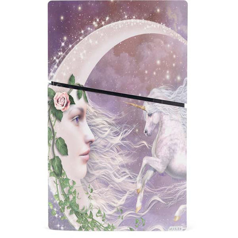 Moon Unicorn by Laurie Prindle PS5 Slim Digital Edition Console Skin