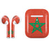 Morocco Flag Distressed Apple AirPods 2 Skin