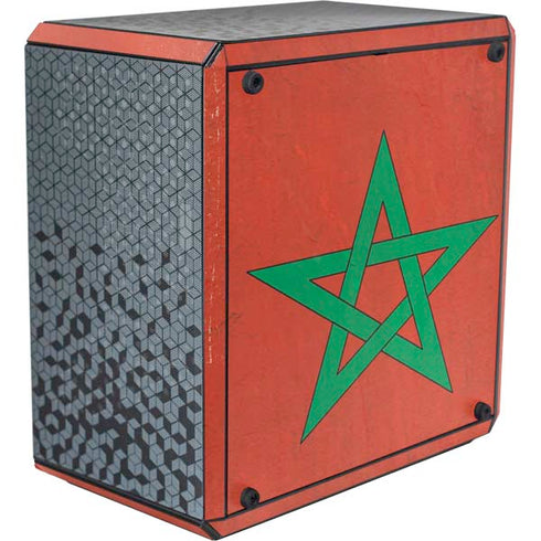 Morocco Flag Distressed Cooler Master MasterBox Q300L Mini Tower Skin