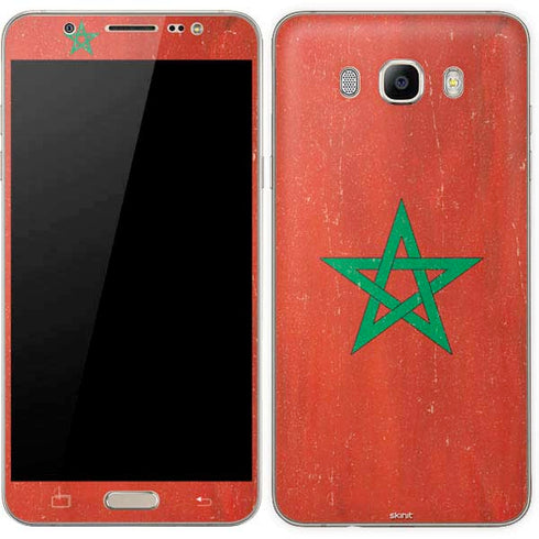 Morocco Flag Distressed Galaxy J7 Skin