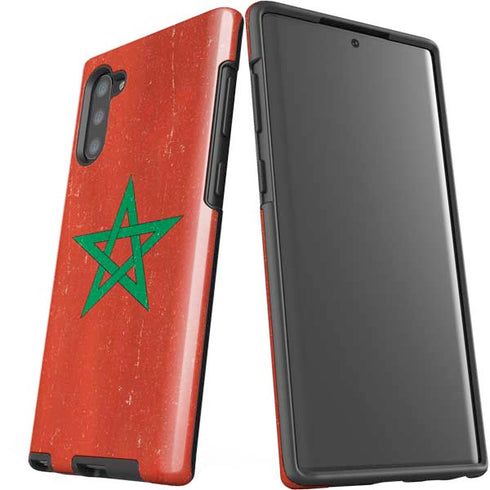 Morocco Flag Distressed Galaxy Note 10 Pro Case