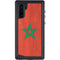 Morocco Flag Distressed Galaxy Note 10 Waterproof Case