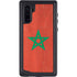 Morocco Flag Distressed Galaxy Note 10 Waterproof Case