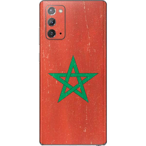 Morocco Flag Distressed Galaxy Note20 5G Skin