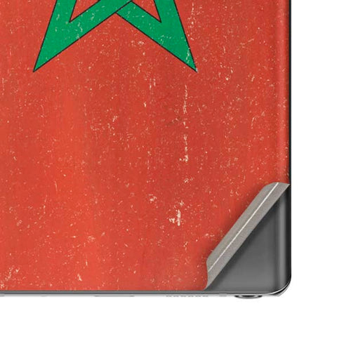 Morocco Flag Distressed Galaxy Note20 5G Skin