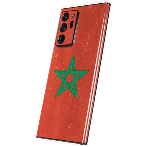 Morocco Flag Distressed Galaxy Note20 Ultra 5G Skin